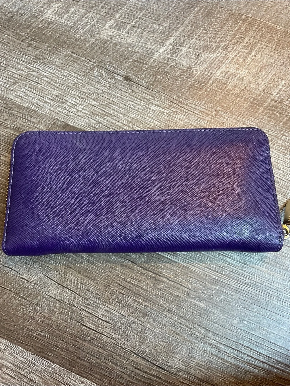 Michael Kors Deep Purple Zip Wallet